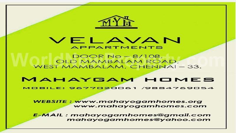 property near by West Mambalam, MahaYogam Homes real estate West Mambalam, Residental for Sell in West Mambalam